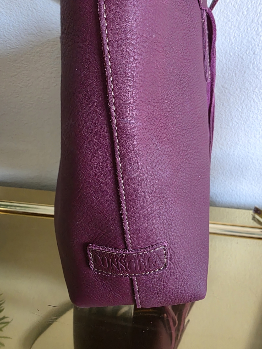 Consuela Plum Breezy Fringe Tote with Multicolor Accent - Picture 5 of 12